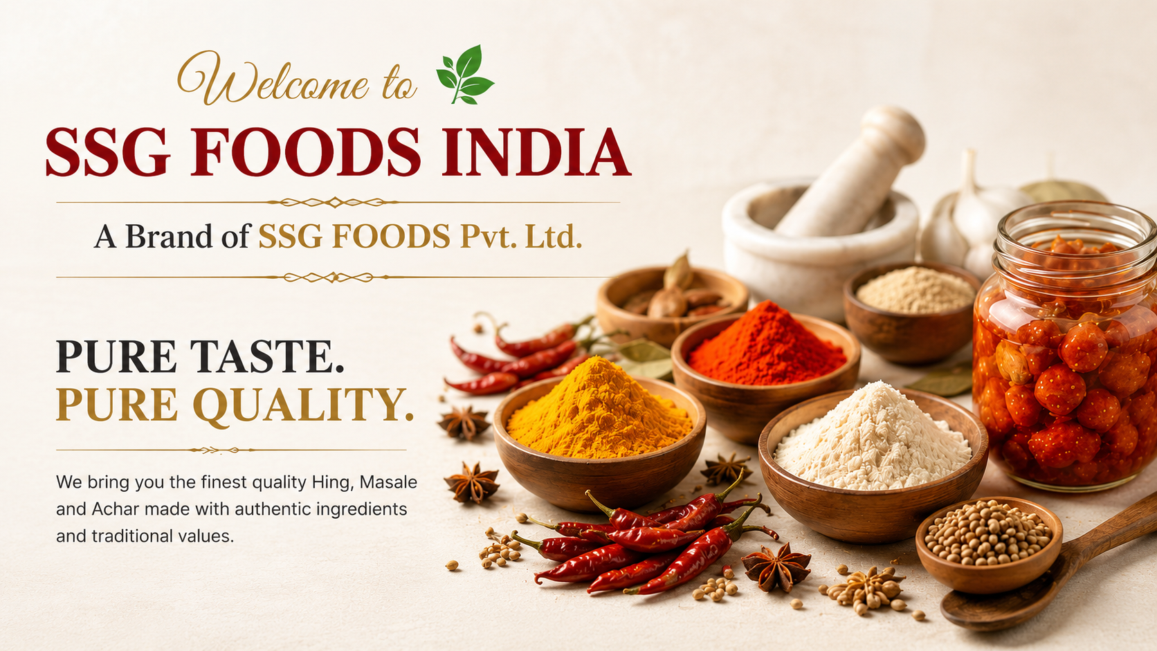SSG Foods Hero Banner